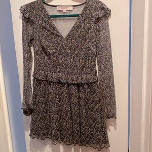 Miss Selfridge mesh floral mini dress